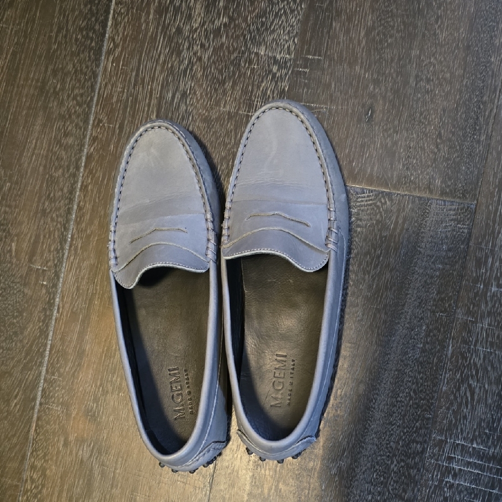 M. Gemi Pastoso Gray Loafers Slip-On Shoes